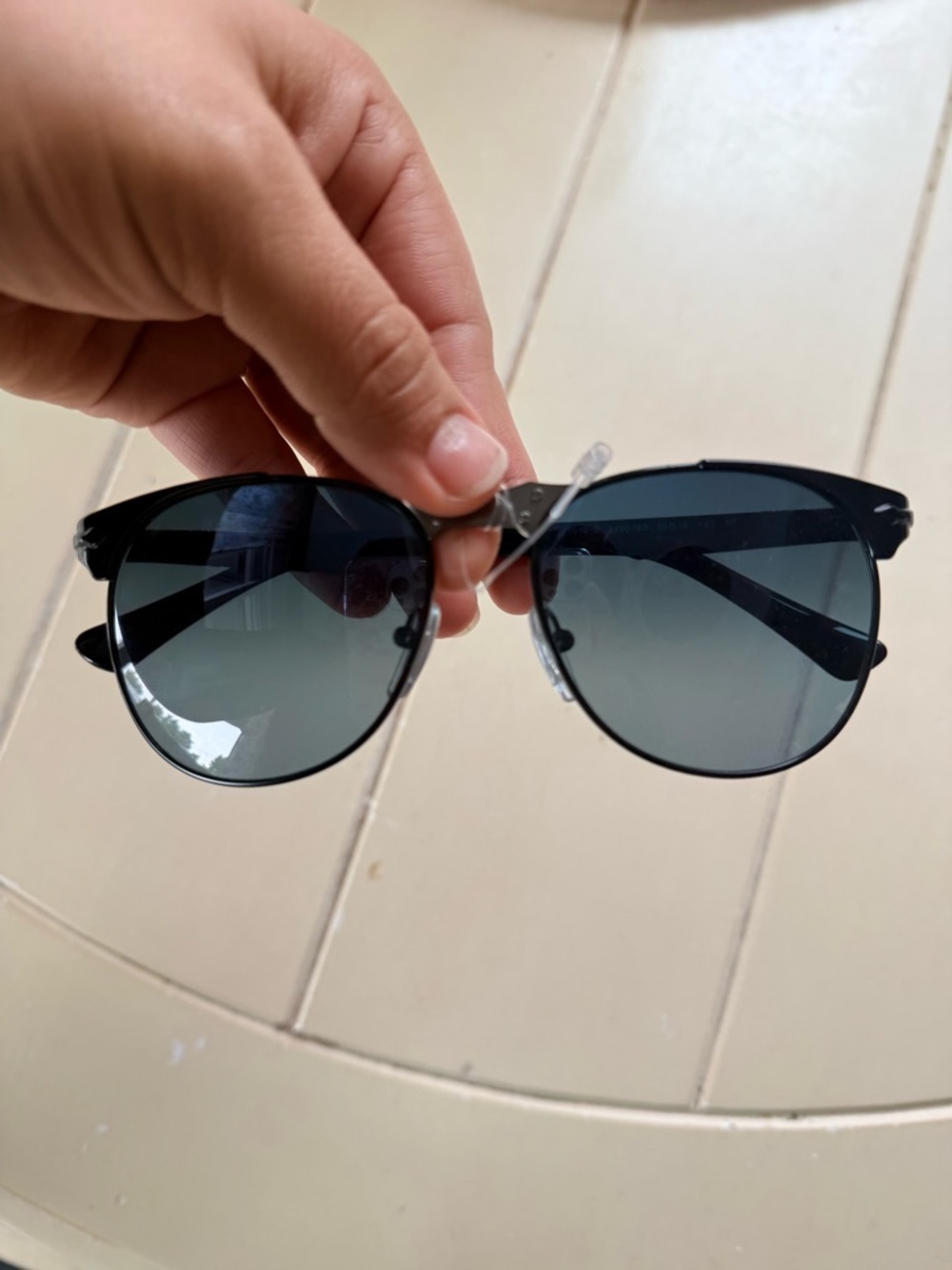 Men's Black Frame Sunglasses with Dark Lenses